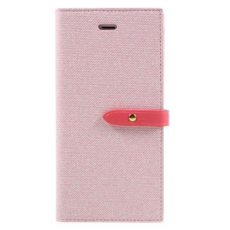 Milano PU kožené puzdro na iPhone 8 Plus a iPhone 7 Plus - ružové