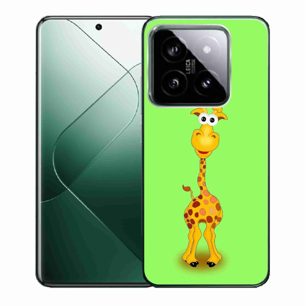 Gélový kryt mmCase na Xiaomi 14 - kreslená žirafa
