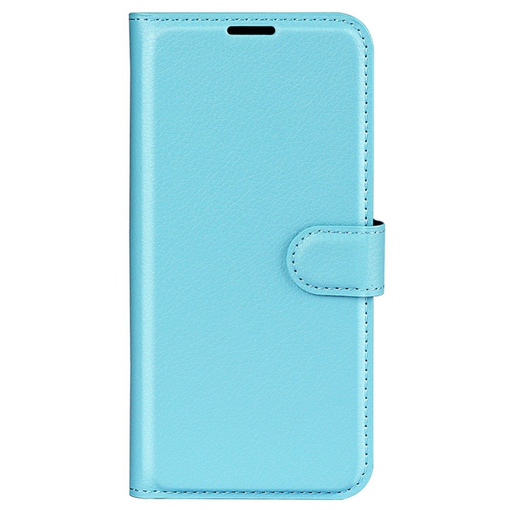 Litchi knižkové púzdro na Samsung Galaxy S24+ - modré