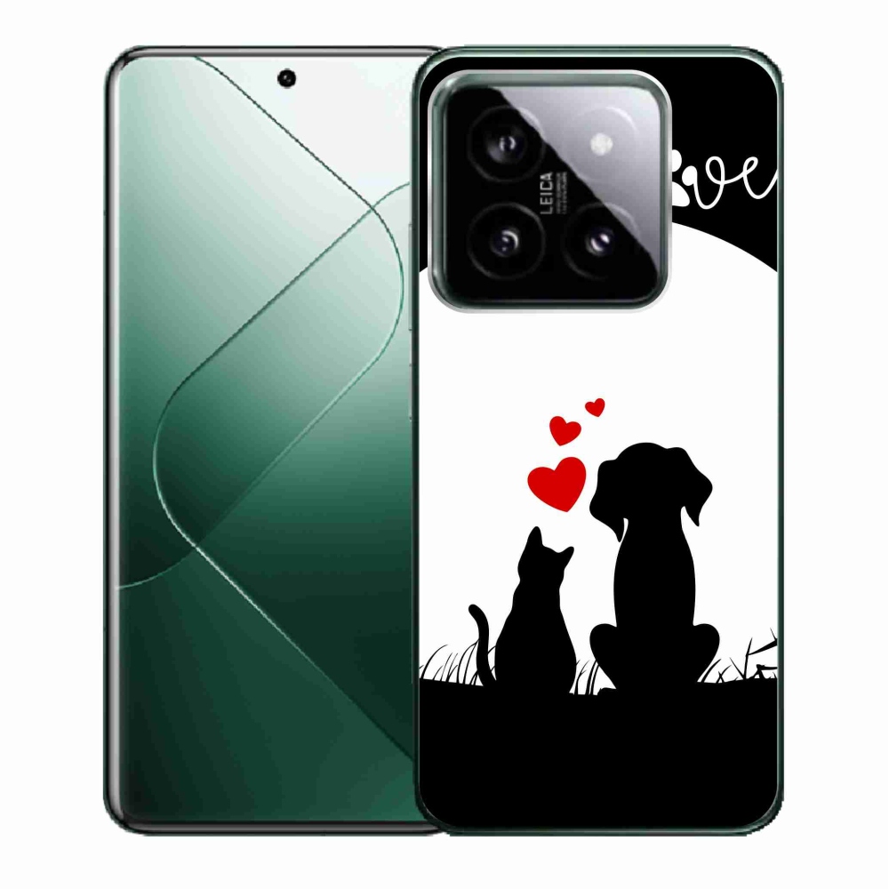 Gélový obal mmCase na Xiaomi 14 - zvieracia láska
