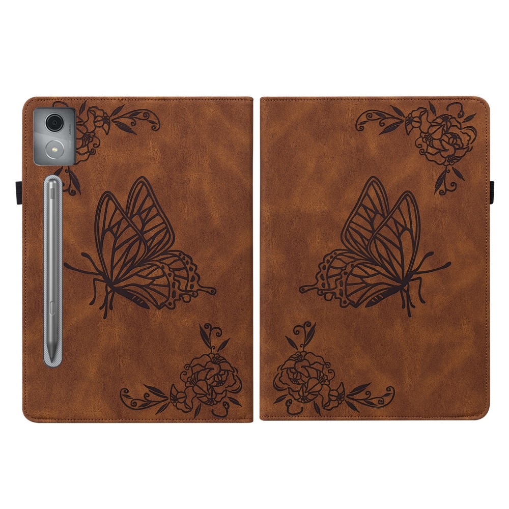 Butterfly zatváracie púzdro na tablet Lenovo Idea Tab Pro 12.7 - hnedé