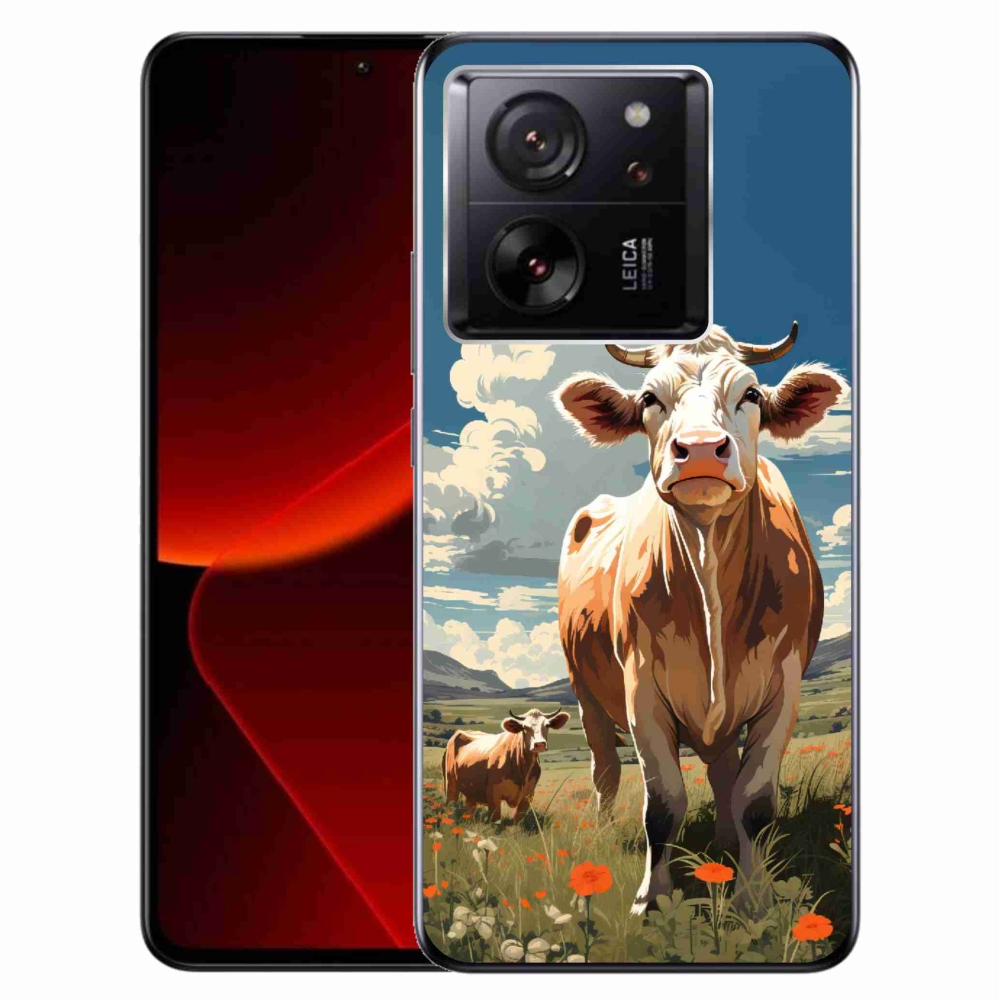 Gélový kryt mmCase na Xiaomi 13T/13T Pro - kravy na lúke