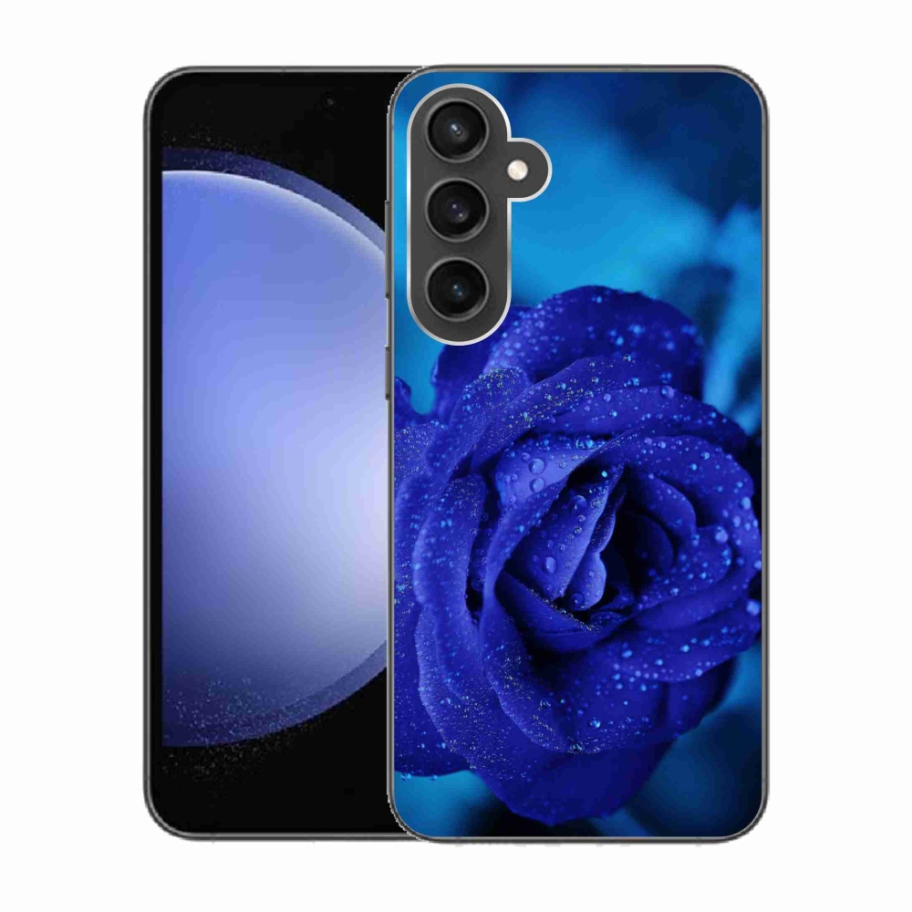 Gélový obal mmCase na Samsung Galaxy S23 FE - modrá ruža