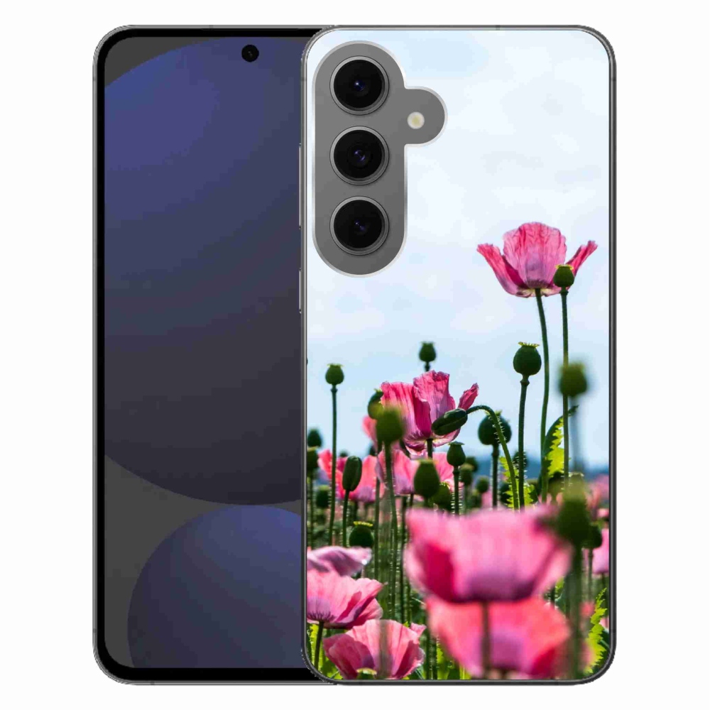 Gélový kryt mmCase na Samsung Galaxy S24 FE - vlčí mak