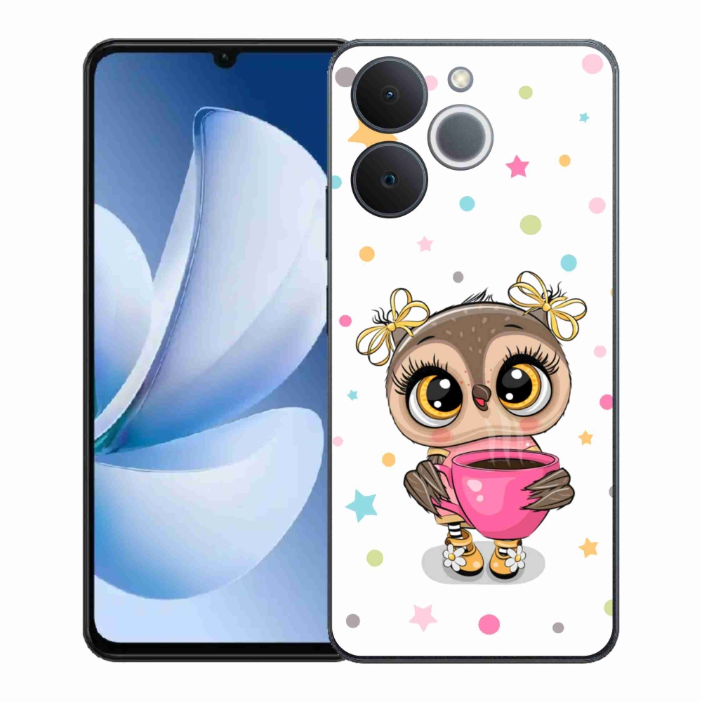 Gélový kryt mmCase na Realme Note 70T - kreslená sovička