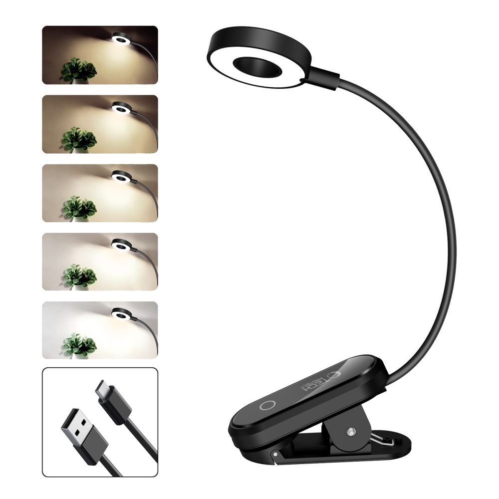 Tech-Protect LL100 LED lampička na čítanie s klipsom