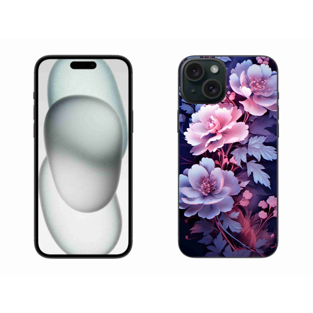 Gélový kryt mmCase na iPhone 15 Plus - kvety 11