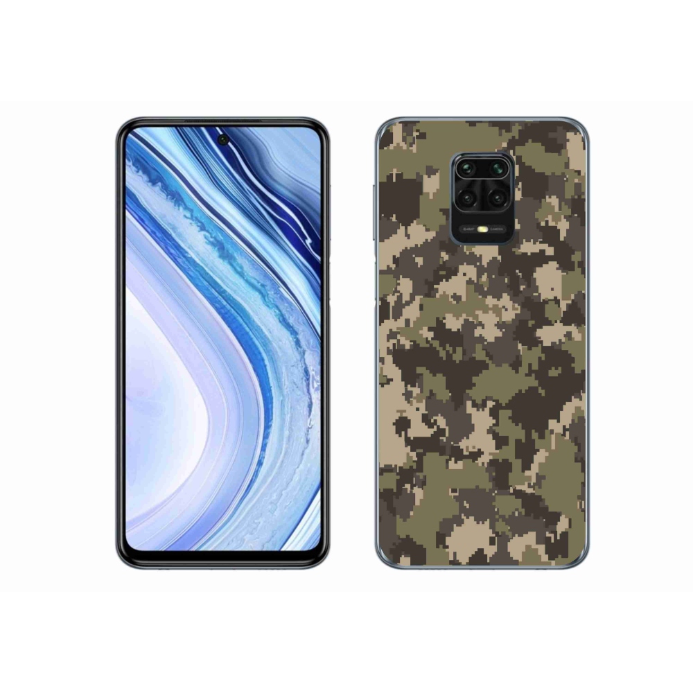 Gélový kryt mmCase na Xiaomi Redmi Note 9S - maskáčový vzor 12