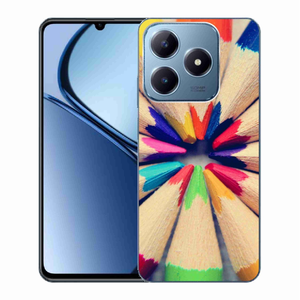 Gélový kryt mmCase na Realme C63 - pastelky