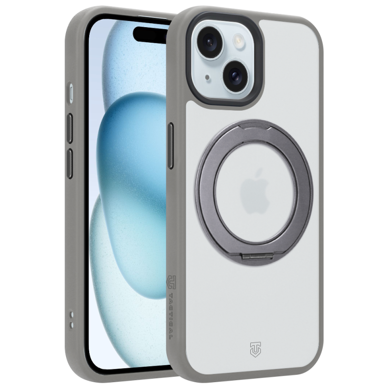 Tactical MagForce Hyperstand – puzdro pre Apple iPhone 15, svetlošedé