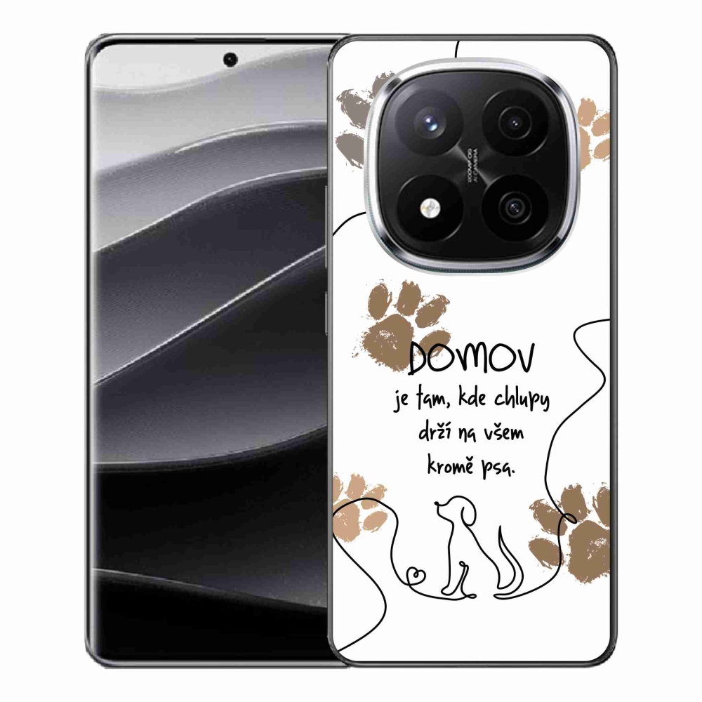 Gélový kryt mmCase na Xiaomi Redmi Note 14 Pro+ 5G - psí motív biele pozadie