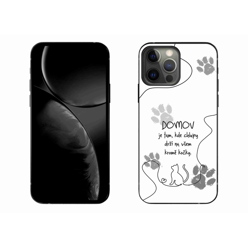 Gélový kryt mmCase na iPhone 13 Pro Max 6.7 - mačacie motív biele pozadie