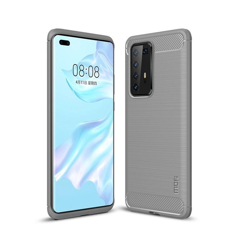 Mofi odolný gélový obal na mobil Huawei P40 Pro - sivý