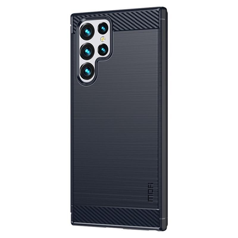 Mofi odolný gélový obal na mobil Samsung Galaxy S22 Ultra 5G - tmavomodrý