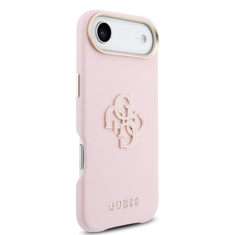 Zadný kryt s logom Guess PU Resin pre iPhone Air Pink