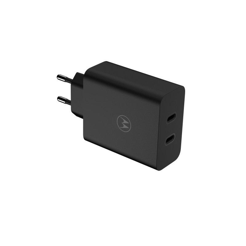 Cestovná nabíjačka Motorola TurboPower 2xUSB-C 125W čierna