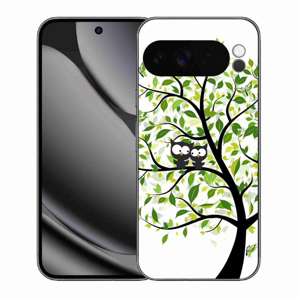 Gélový kryt mmCase na Google Pixel 10 Pro XL - malej sovy na strome