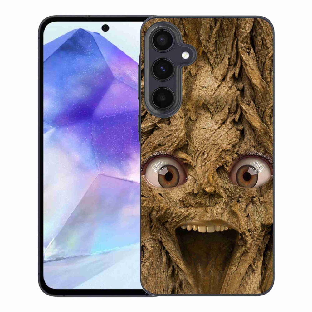 Gélový kryt mmCase na Samsung Galaxy A55 5G - veselý strom s očami
