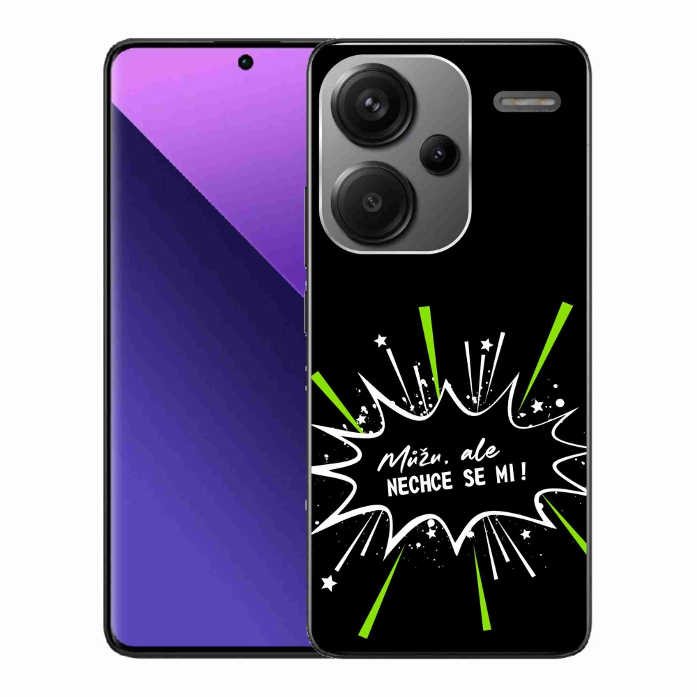 Gélový kryt mmCase na Xiaomi Redmi Note 13 Pro+ 5G - vtipný text 11 čierne pozadie