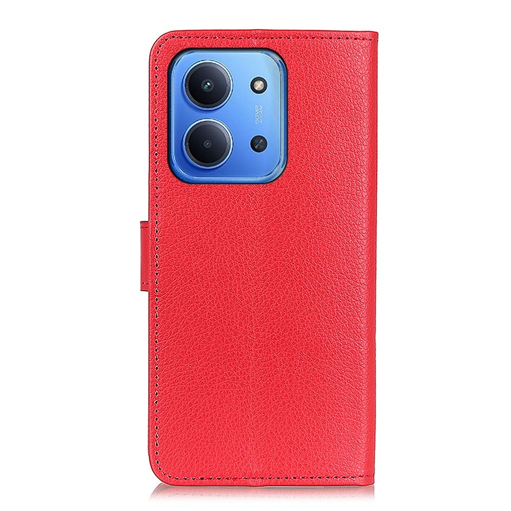 Litchie knižkové púzdro na Xiaomi Redmi 15C 4G/5G (173mm) - červené