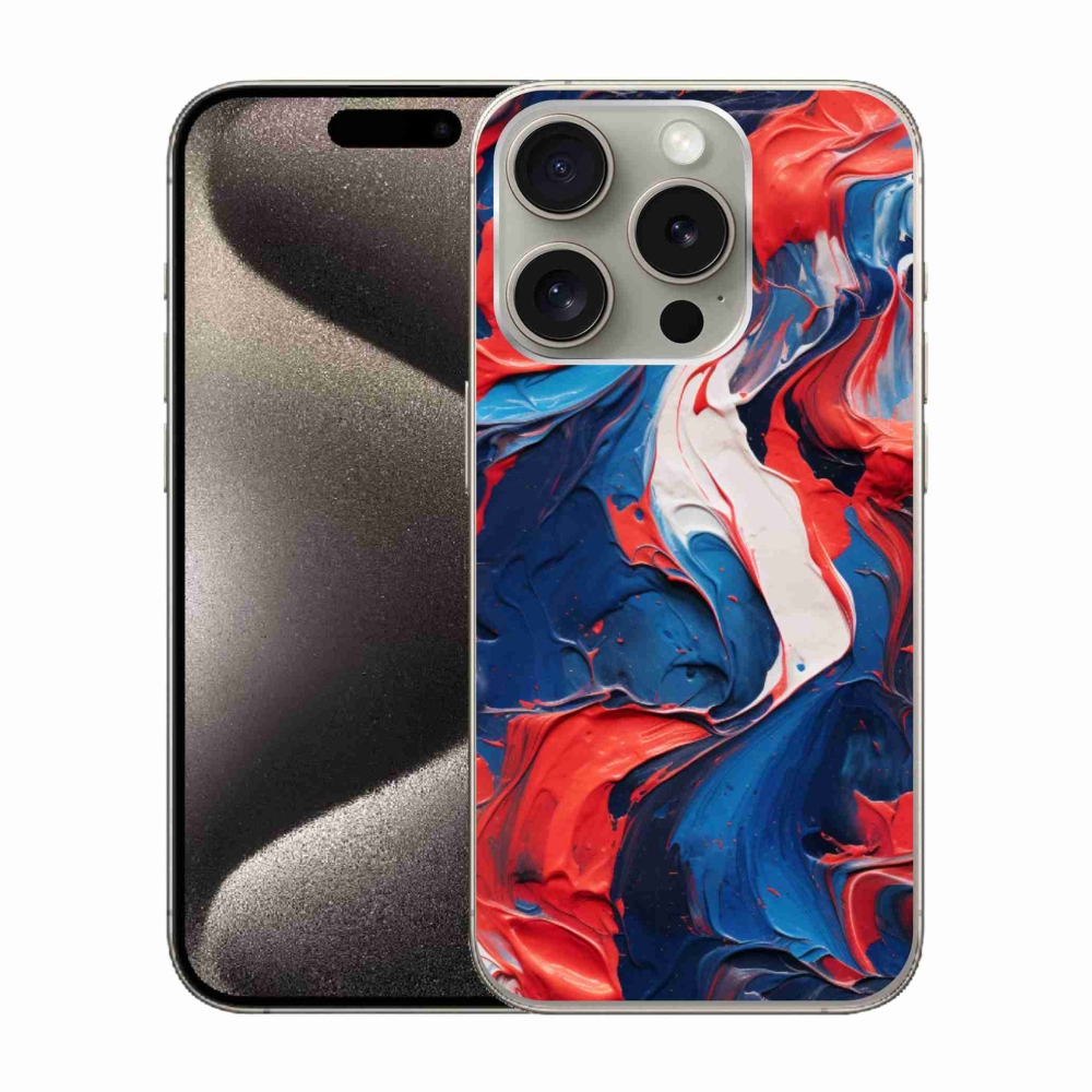 Gélový kryt mmCase na iPhone 15 Pro - abstraktný motív 7