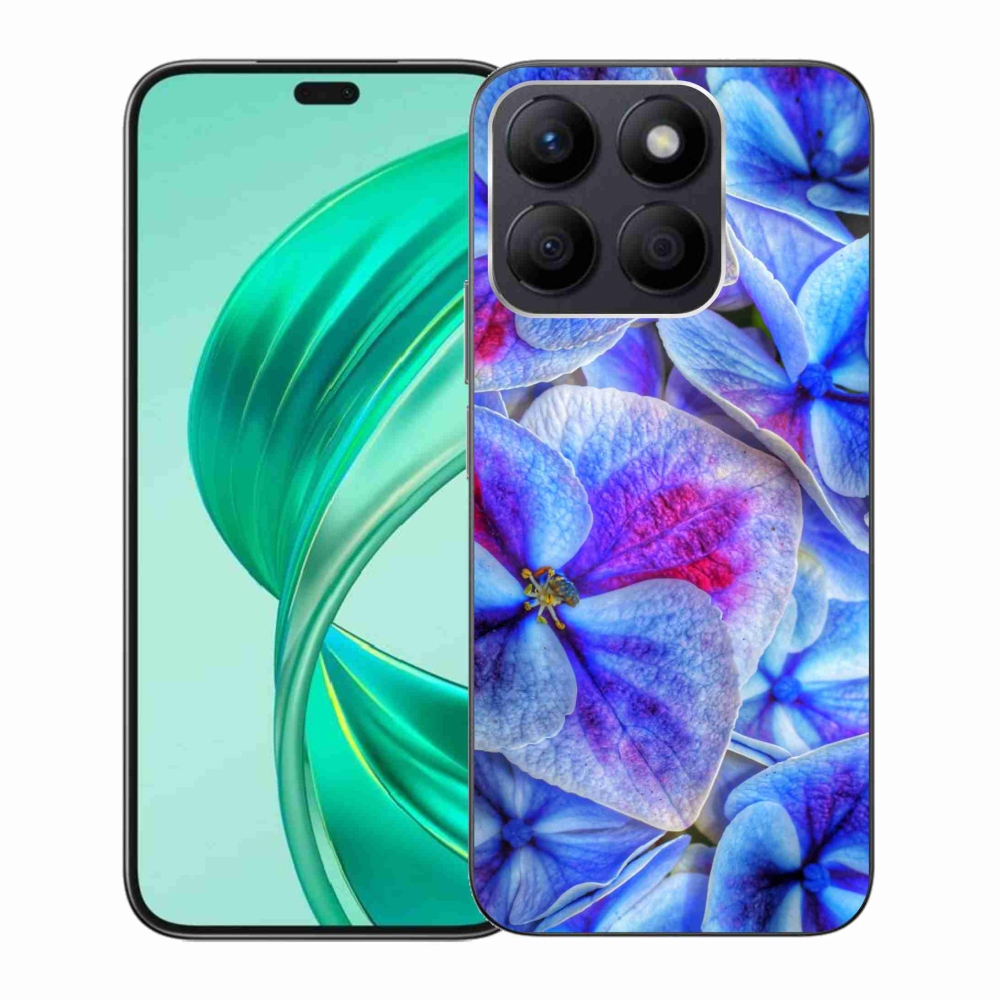 Gélový kryt mmCase na Honor X8b - modré kvety 1