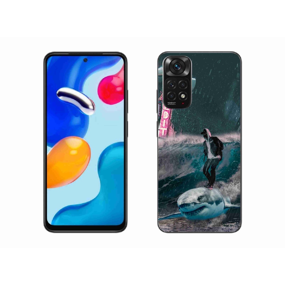 Gélový kryt mmCase na Xiaomi Redmi Note 11 4G - žralok
