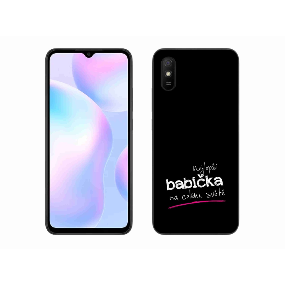 Gélový kryt mmCase na Xiaomi Redmi 9A - najlepšia babička 4 čierne pozadie