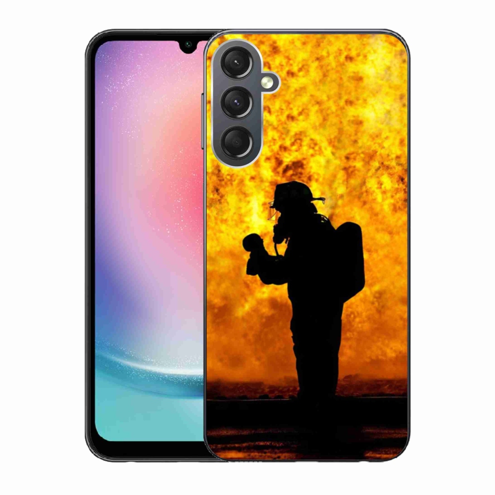 Gélový kryt mmCase na Samsung Galaxy A24 - hasič