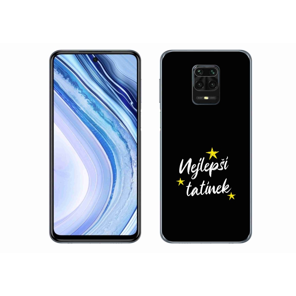 Gélový kryt mmCase na Xiaomi Redmi Note 9S - najlepší otecko 3 čierne pozadie