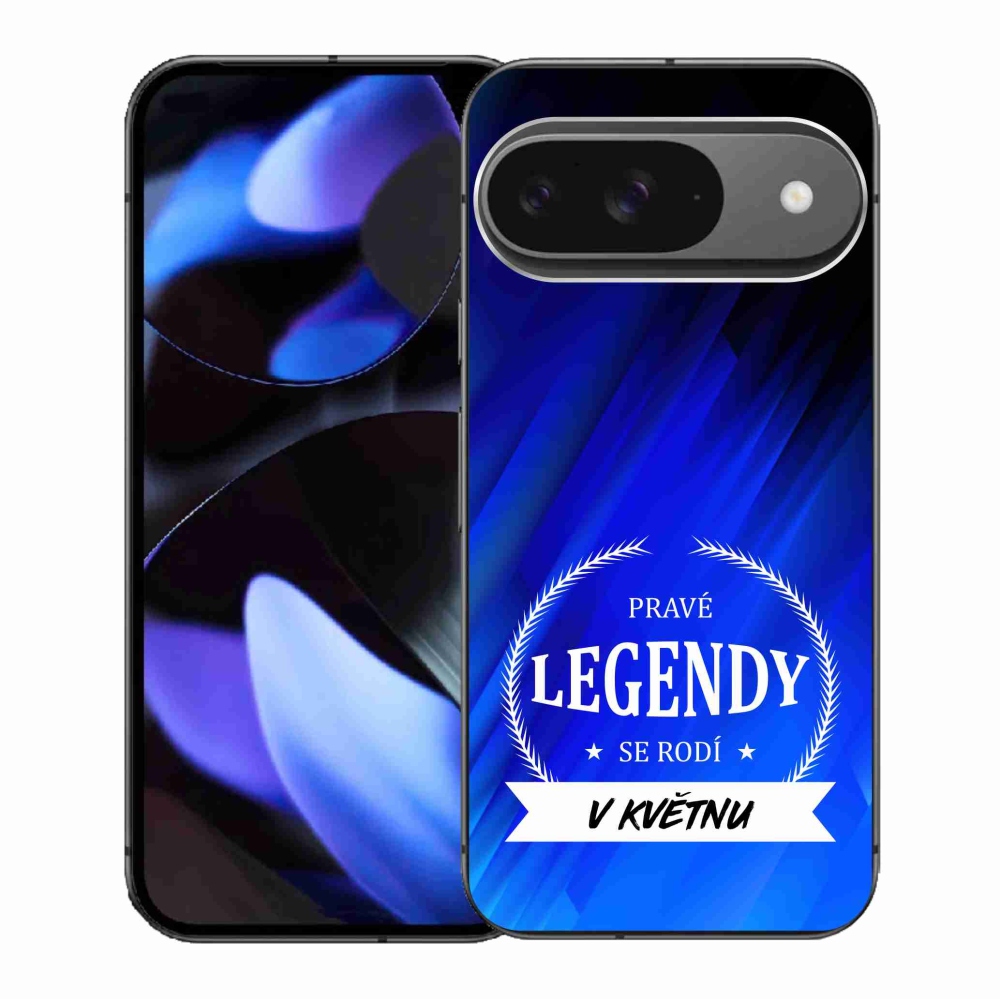 Gélový kryt mmCase na Google Pixel 9/9 Pro - legendy v máji modrej pozadí
