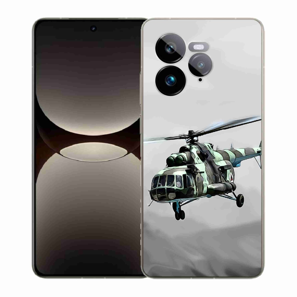 Gélový kryt mmCase na Realme GT 7 Pro 5G - vojenský vrtuľník
