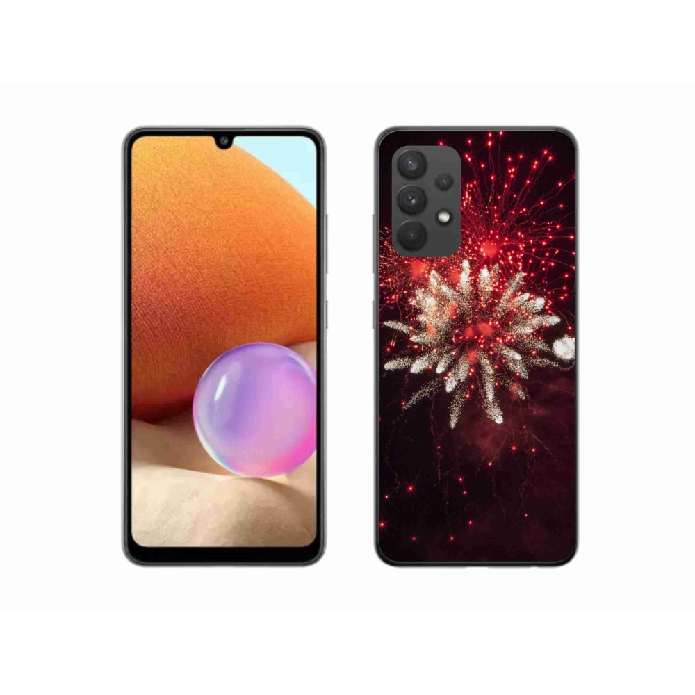 Gélový kryt mmCase na Samsung Galaxy A32 4G - ohňostroj