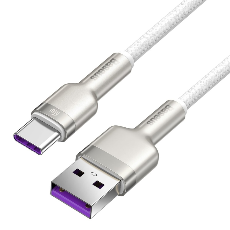 Baseus Cafule Metal Series Dátový Kábel USB-USB-C 66W 2m White
