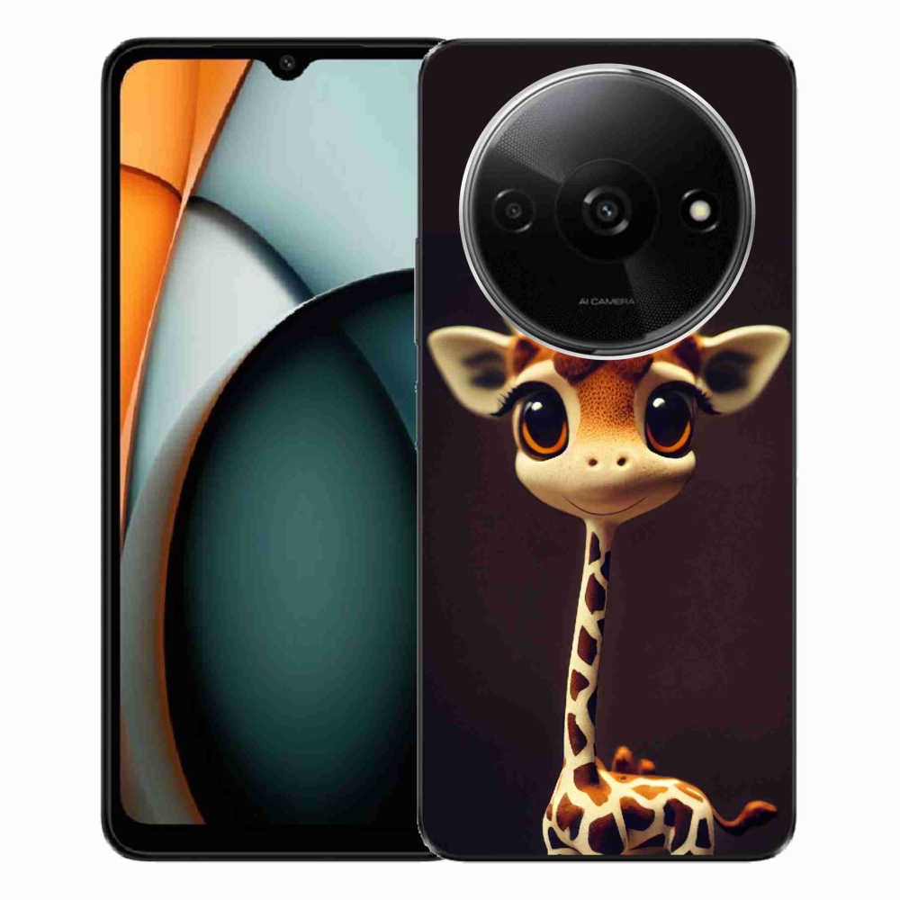 Gélový kryt mmCase na Xiaomi Redmi A3 - malá žirafa