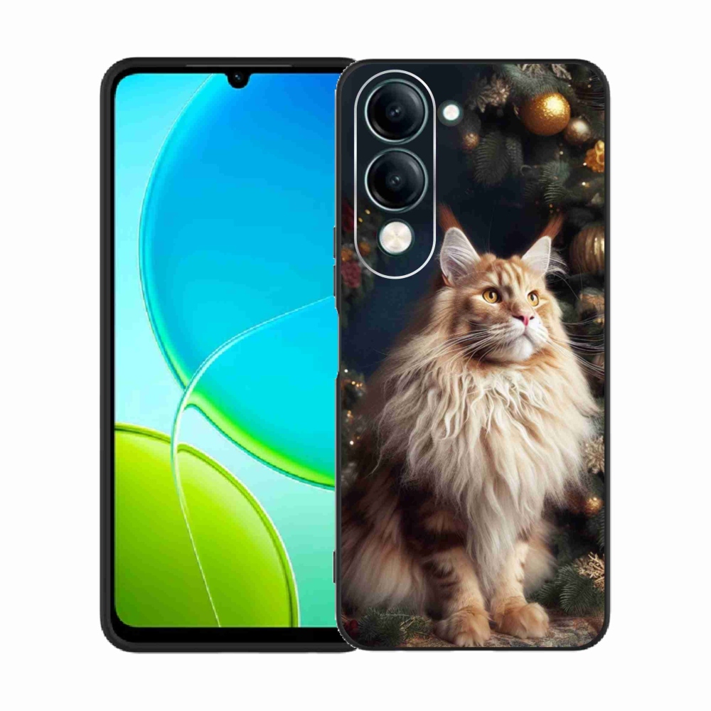Gélový kryt mmCase na Vivo Y29s 5G - mačka pri stromčeku