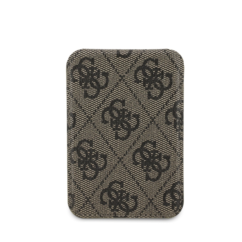 Guess 4G Metal Logo MagSafe Cardslot Peňaženka so Stojanom Brown