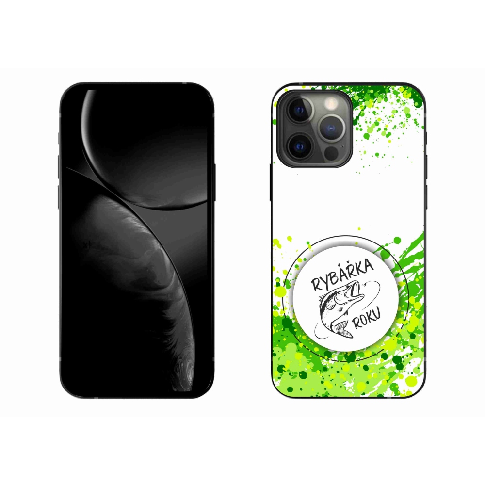 Gélový kryt mmCase na iPhone 13 Pro Max 6.7 - rybárka roku biele pozadie
