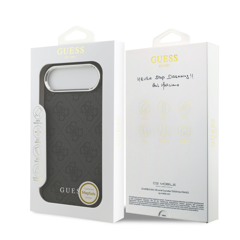 Zadný kryt Guess 4G MagSafe pre iPhone Air Black