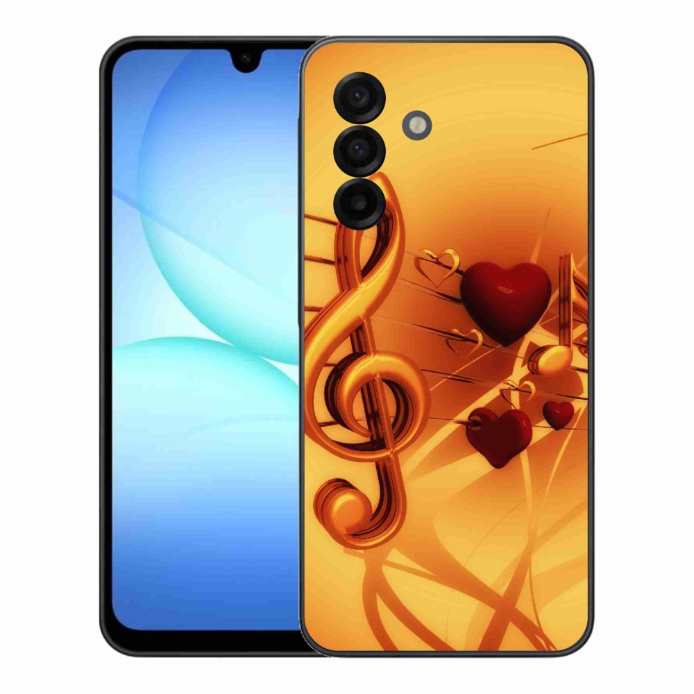 Gélový kryt mmCase na Samsung Galaxy A17 5G - noty