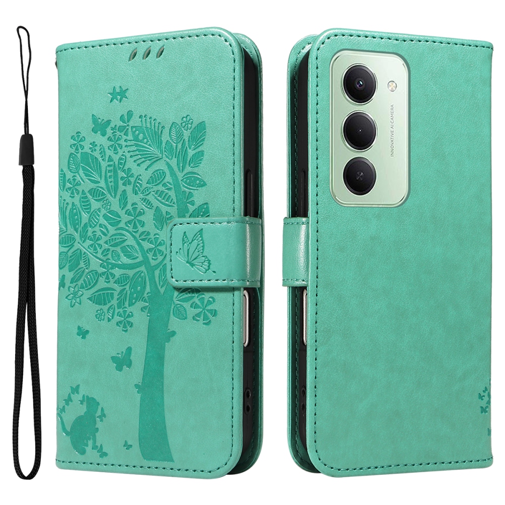 Trees knižkové puzdro na Xiaomi Redmi 15 4G (171mm) - modrozelené