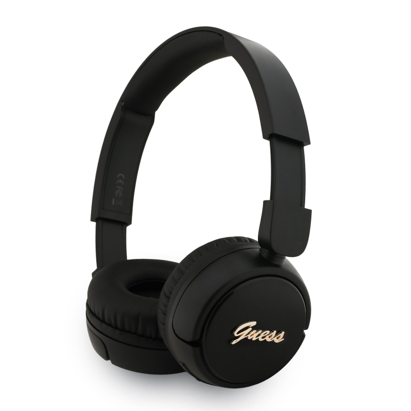 Guess Script Metal Logo Bezdrôtové Slúchadlá Black