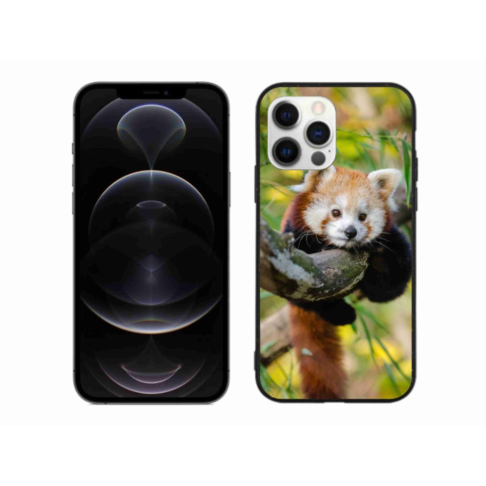 Gélový kryt mmCase na iPhone 12 Pro Max - panda červená