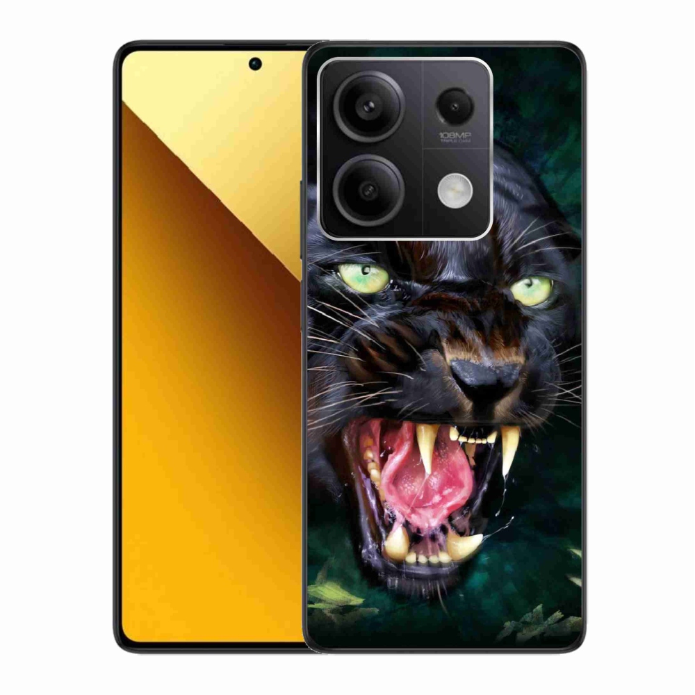 Gélový kryt mmCase na Xiaomi Redmi Note 13 5G - rozzúrený čierny panter