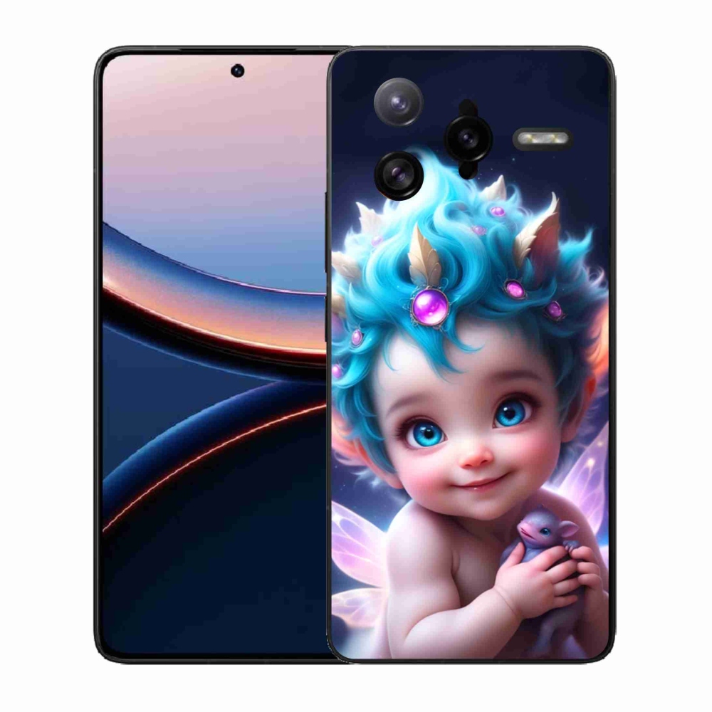 Gélový kryt mmCase na Xiaomi Poco F7 Ultra - dieťa s motýlími krídlami