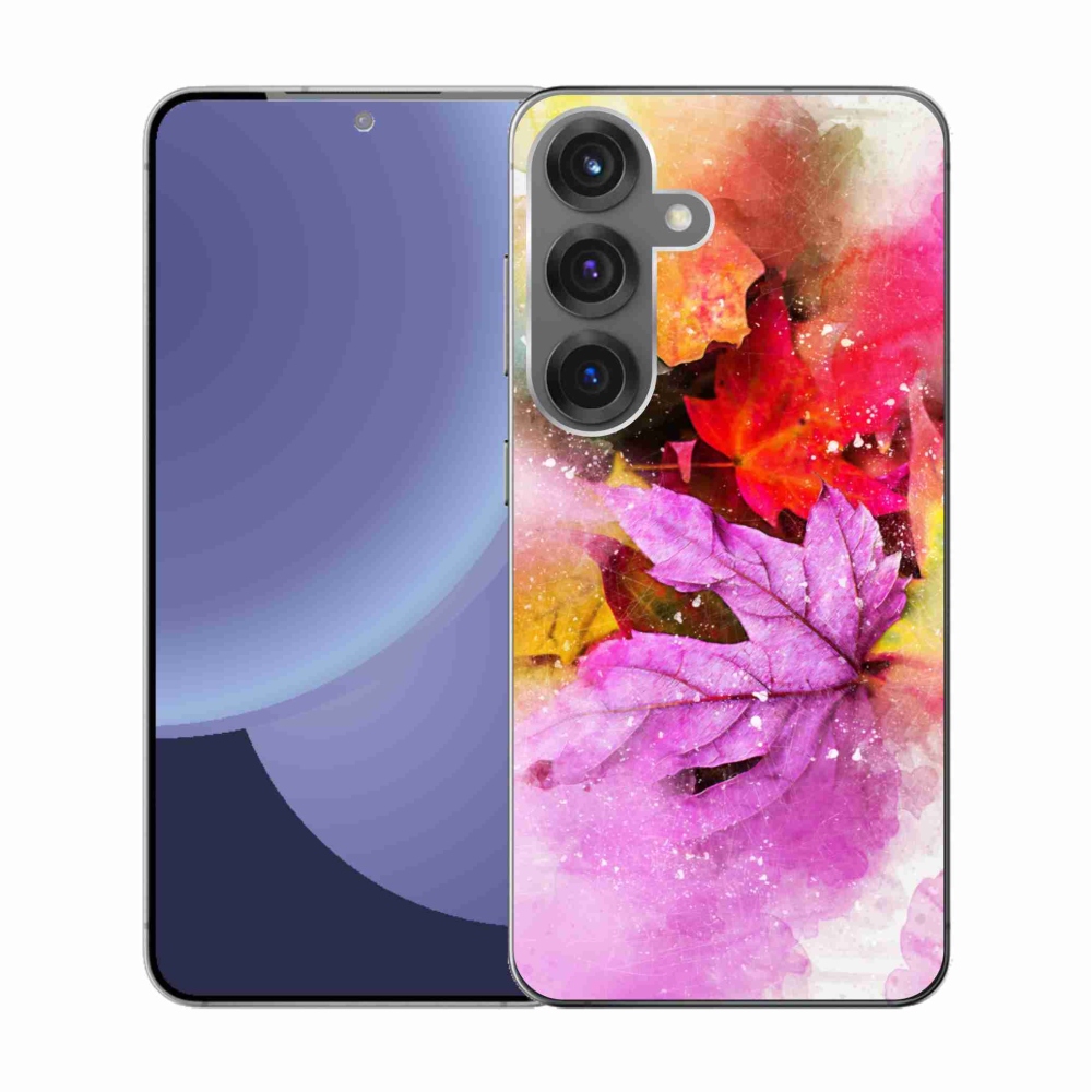 Gélový kryt mmCase na Samsung Galaxy S25 - farebné listy