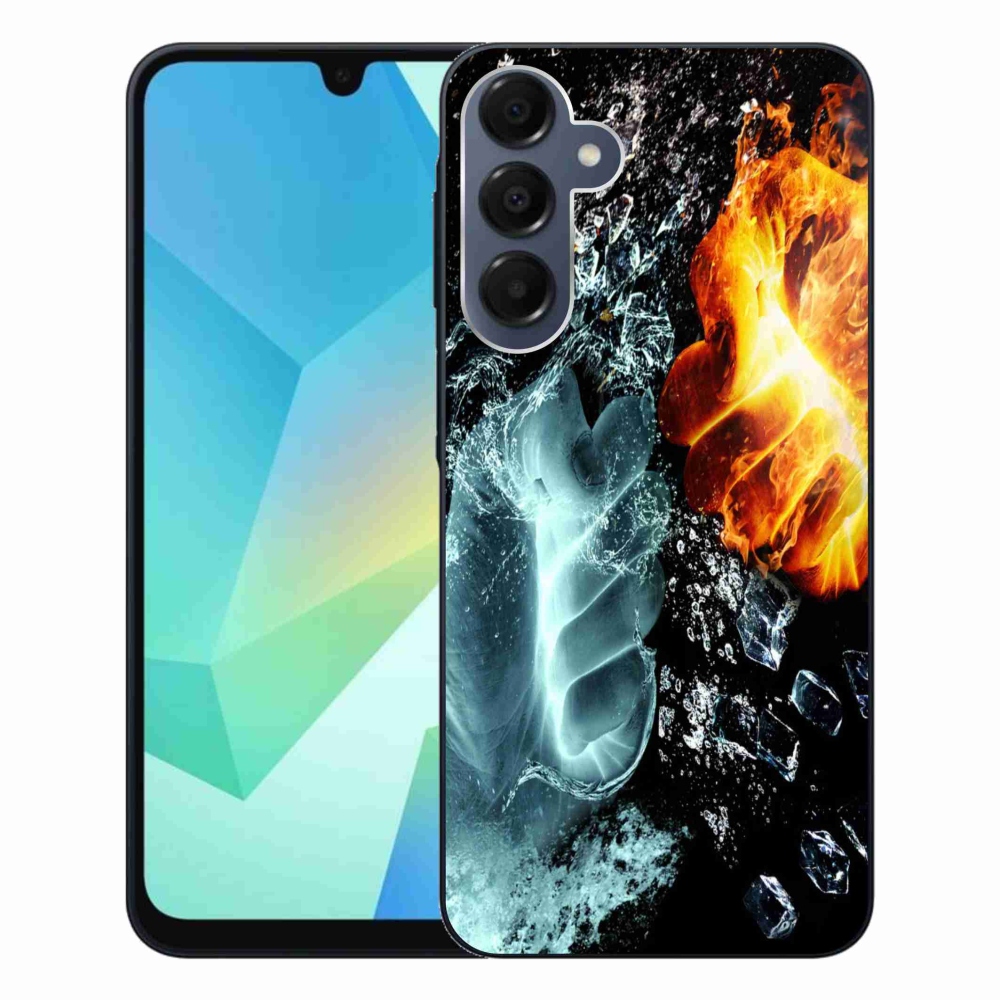 Gélový kryt mmCase na Samsung Galaxy A16 4G/5G - voda a oheň