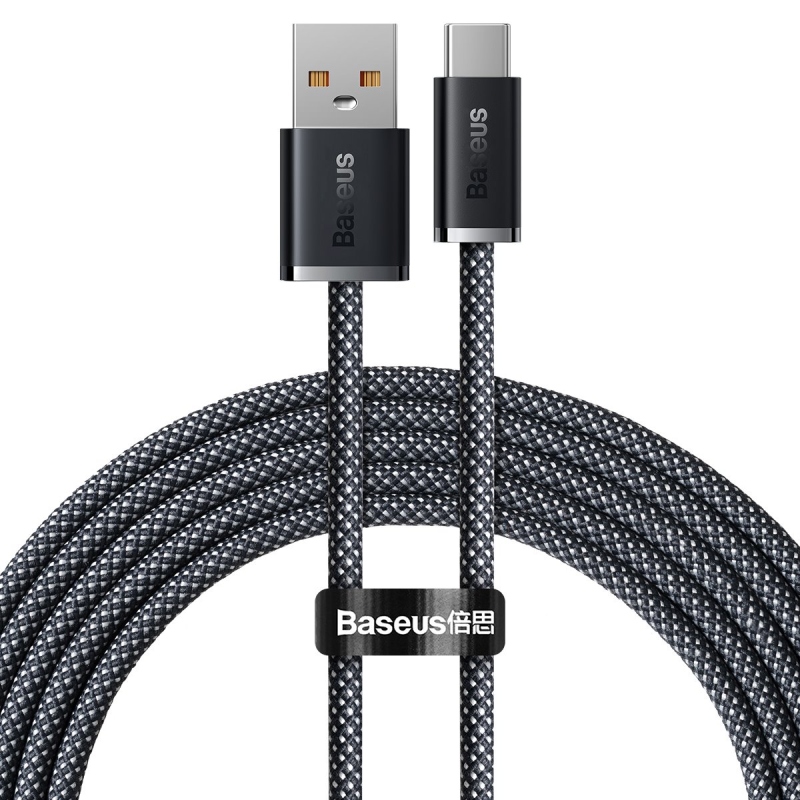 Baseus Dynamic Series Fast Charging Dátový Kábel USB-A - USB-C 100W 2m Slate gray