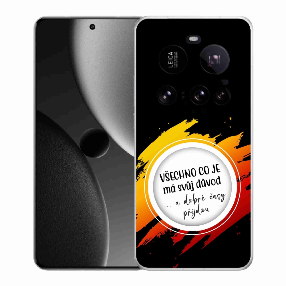 Gélový kryt mmCase na Xiaomi 15 Ultra - citát 3 čierne pozadie