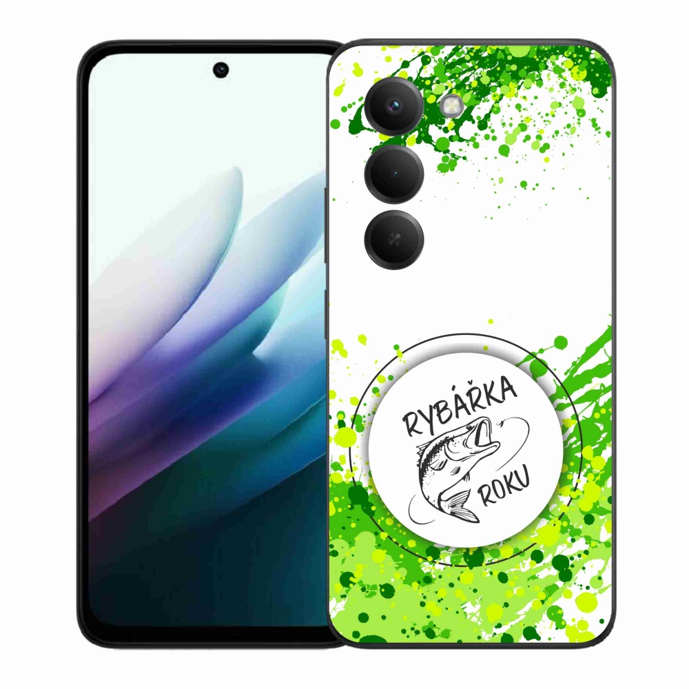 Gélový kryt mmCase na Xiaomi Redmi 15 4G/5G (171mm) - rybárka roku biele pozadie